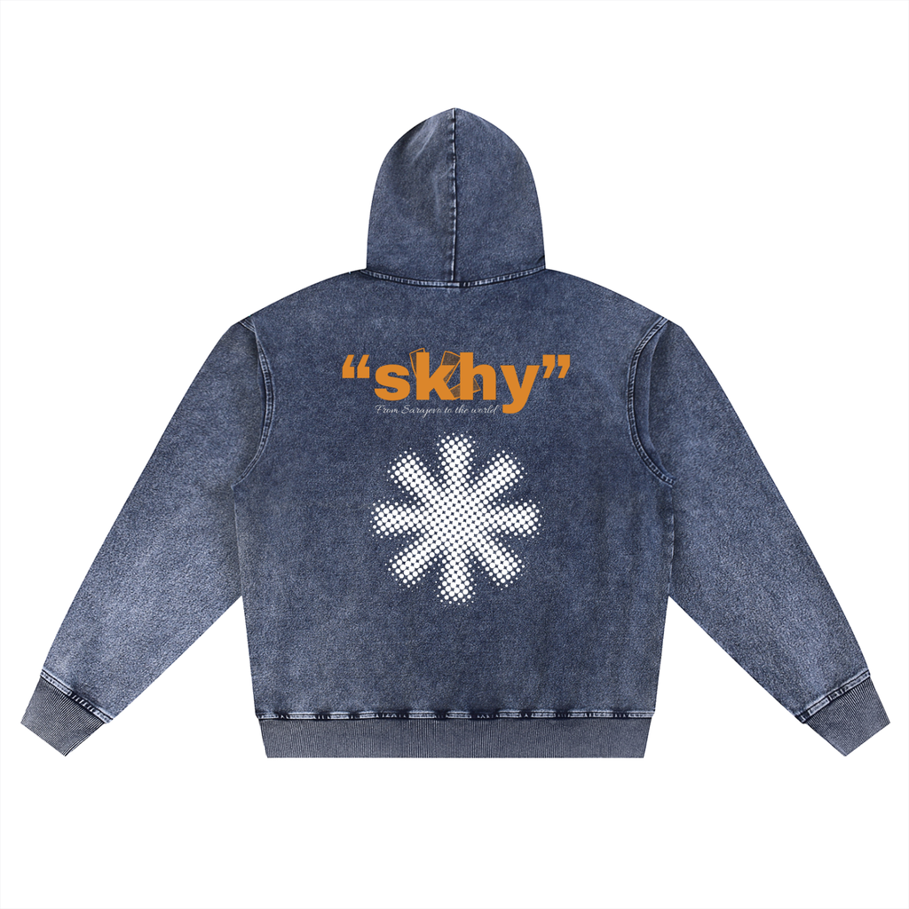 Snow Wash Oversized Hoodie