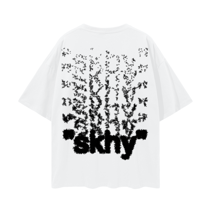 "skhy x6 Black " Oversized Tee