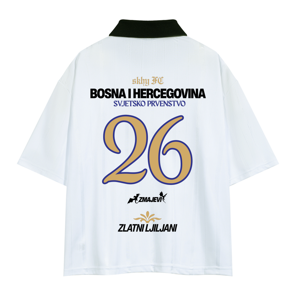 WHITE BOSNIA WC JERSEY - BOSNIAN EDITION
