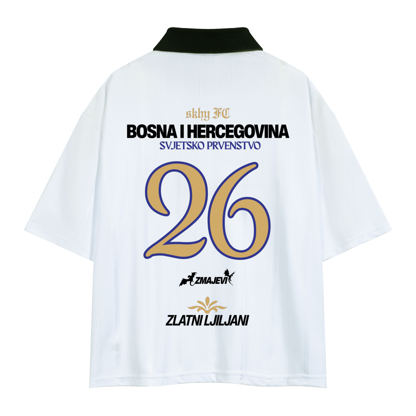 WHITE BOSNIA WC JERSEY - BOSNIAN EDITION