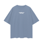 "skhy x6 White " Oversized Tee